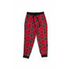 Stretch knit jogger pyjama pants - Christmas moose on plaid - Plus Size - 2