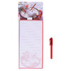 Magnetic notepad with pen, 60 sheets - Snowman spa