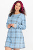 Charmour - Ultra soft microfleece nightgown - Blue plaid - 2