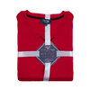 Men's short-sleeve, pressed polar PJ set - Red tartan - 2