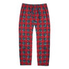 Bas de pyjama en polaire pressé pour hommes - Tartan rouge - 2