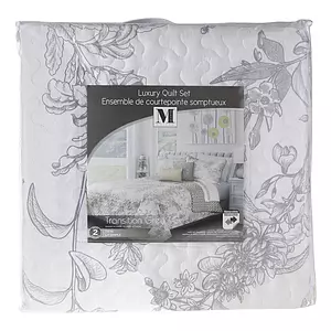 Transition Grey, luxury quilt set