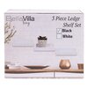 BellaVilla living - Floating ledge shelves with lip - set of 3 - 3