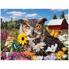 KI - Puzzle, Karen Burke, Owl Flower Fiesta, 550 pcs - 2