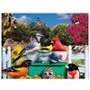 KI - Puzzle, Karen Burke, Birds Tea Party, 550 pcs - 2