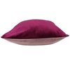 Velvet-feel, two-tone decorative cushion, 17.5"x17.5" - 3