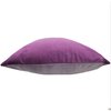 Velvet-feel, two-tone decorative cushion, 17.5"x17.5" - 3