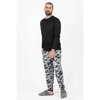 Ens. de pyjama à manches longues "Cool Touch" pour hommes - Camouflage noir - 2