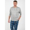Ens. de pyjama à manches longues "Cool Touch" pour hommes - Carreaux bleu - 3