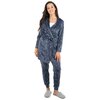 Charmour - Velour touch jogger PJ pants - Blue cheetah - 2