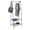 Home Basics - Freestanding garment rack with 2 shelves & hooks
