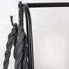 Home Basics - Freestanding garment rack with 2 shelves & hooks - 4