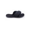 Crisscross terry slide slippers - Black