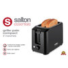 Salton - Grille-pain compact, 2 tranches, noir - 3