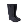 Matte knee-high rubber rain boots