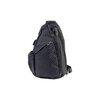 Sling bag, crossbody backpack with reversible shoulder strap - Black