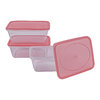 Rectangular food containers, pk. of 3 - 520ml - 3