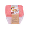 Square food containers, pk. of 3 - 280ml - 2