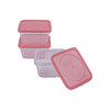 Square food containers, pk. of 3 - 280ml - 3