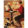 KI - Canvas finish puzzle, Norman Rockwell, Boy reading catalog, 1000 pcs - 2