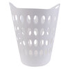 Flexible plastic laundry basket with handles, 60L