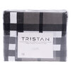 Collection TRISTAN - Ens. de draps imprimés - Carreaux gris - 2