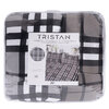 TRISTAN Collection - Printed comforter set, 2-3 pcs - Grey and black plaid - 2
