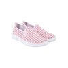 Women's low-top canvas slip-on sneakers, Houndstooth - 2