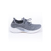 Mesh knit slip-in sneaker with laces - Grey