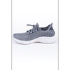 Mesh knit slip-in sneaker with laces - Grey - 3