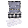 VIVACE Collection - Medium sewing basket - Buffalo plaid - 4