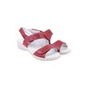 Low wedge sandals with 3-point velcro adjustment - 2