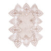 Embroidered lace trim table runner - Macca