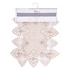 Embroidered lace trim table runner - Macca - 2