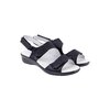 Low wedge sandals with 3-point velcro adjustment - 2