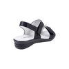 Low wedge sandals with 3-point velcro adjustment - 4