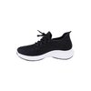 Mesh knit slip-in sneaker with laces - Black - 3
