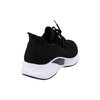 Mesh knit slip-in sneaker with laces - Black - 4