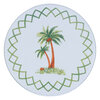 Ensemble de 4 couvre-éléments décoratifs - Palmier tropical - 2