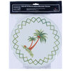 Set of 4 decorative burner covers - Tropical palm - 4