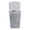 Manne &agrave; linge en plastique avec bordure noire - 52L - 3