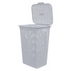 Manne &agrave; linge en plastique avec bordure noire - 52L - 4