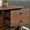 Modern 2-drawer wood console table - 3