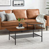Tiered metal and wood coffee table - 2