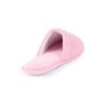 Plush lined  non-slip spa slippers - Pink - 4