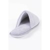 Plush lined  non-slip spa slippers - Grey - 4