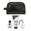 IZOD Performx - Travel set in black leather dopp bag, 4 pcs - 4