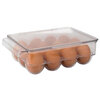 Home Basics - Stackable 12 compartment plastic egg container with lid - 2