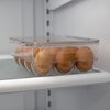Home Basics - Stackable 12 compartment plastic egg container with lid - 10