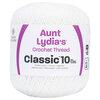 Aunt Lydia's - Fil &agrave; crocheter Classic n&deg;10 - Blanc